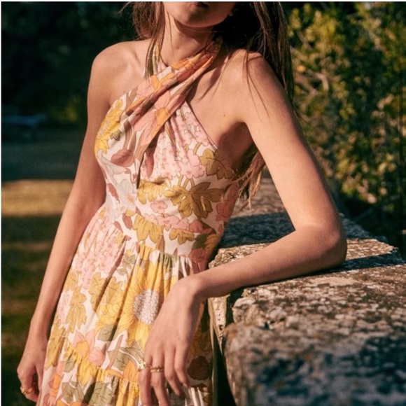 Sezane Billie Dress 70s Boho Floral sz34 - Picture 11 of 11